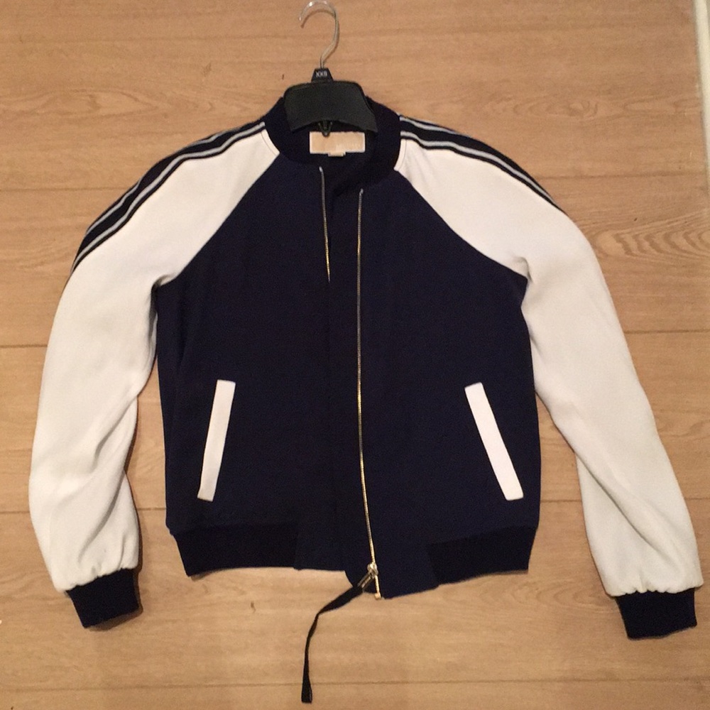 Michael Kors Navy and White Jacket